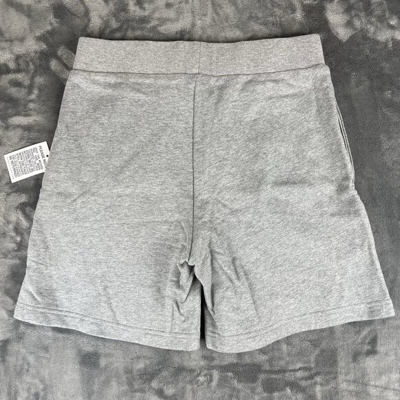 Herve by Herve Leger Boyfriend Terry Heather Grey Shorts Size Small - Picture 2 of 12